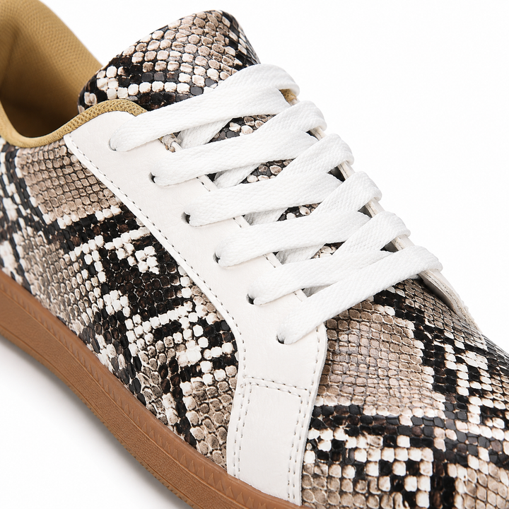 Mila Snakeskin Sneakers