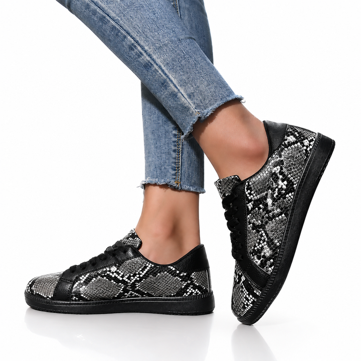 Mila Snakeskin Sneakers