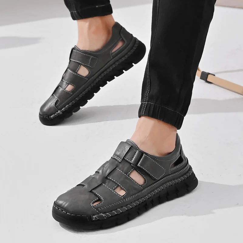 Wayport Leather Sandals - London Lake