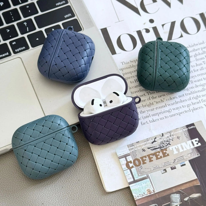 Silcone Woven AirPods Case - London Lake