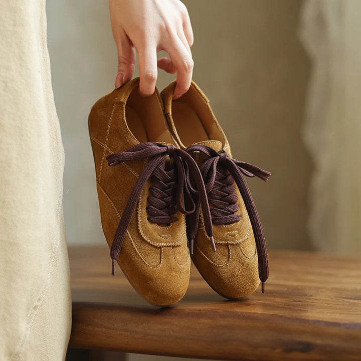 Elizabeth Suede Sneaker - London Lake