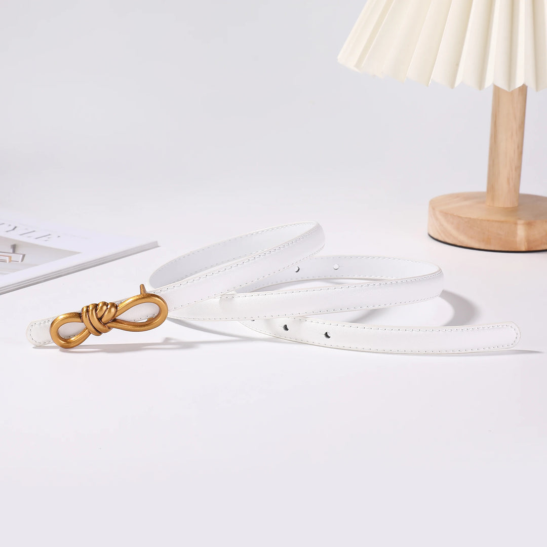 Arcadia Knot Leather Belt - London Lake