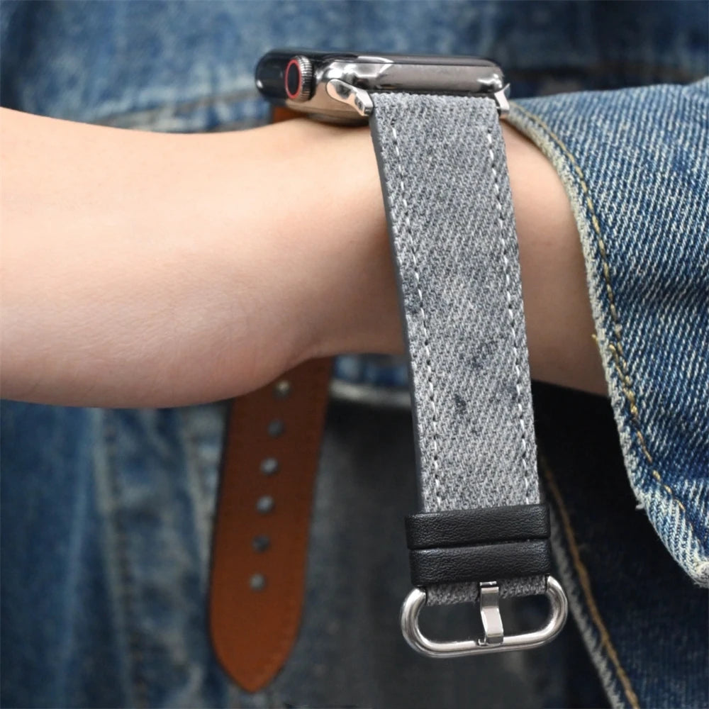Denim Apple Watch Band - London Lake