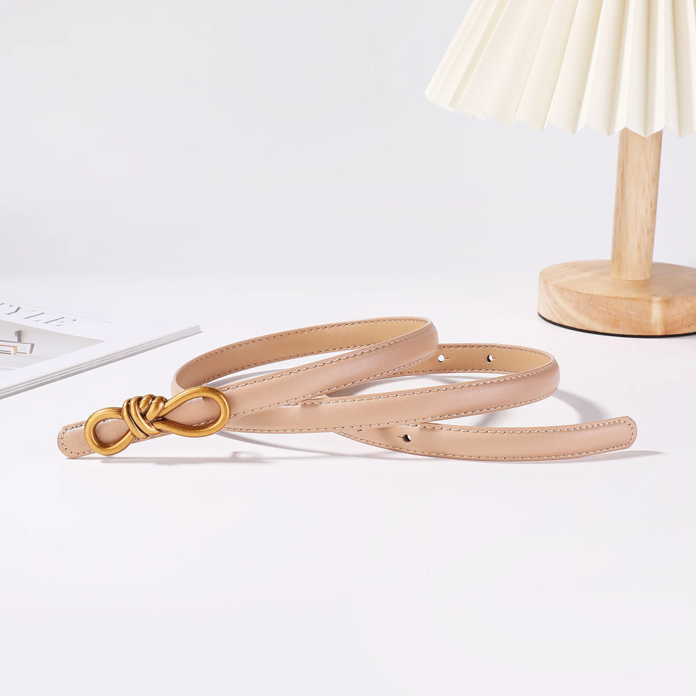 Arcadia Knot Leather Belt - London Lake