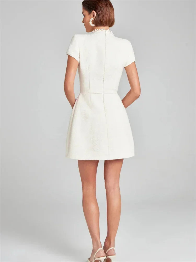 Le Chérie Tweed Dress - London Lake