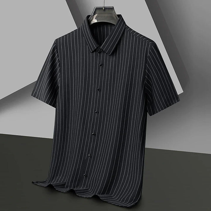 Mason Striped Short-Sleeve Shirt - London Lake