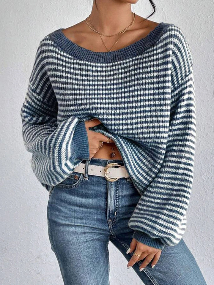 Sierra Stripe Sweater - London Lake