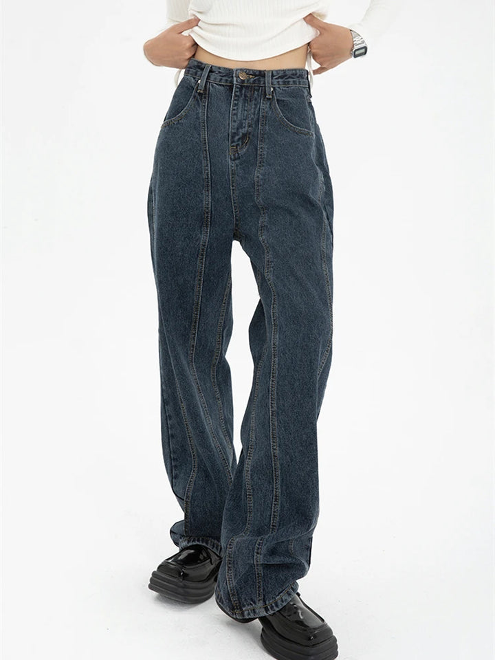 Celeste Wide-Leg Baggy Jeans - London Lake