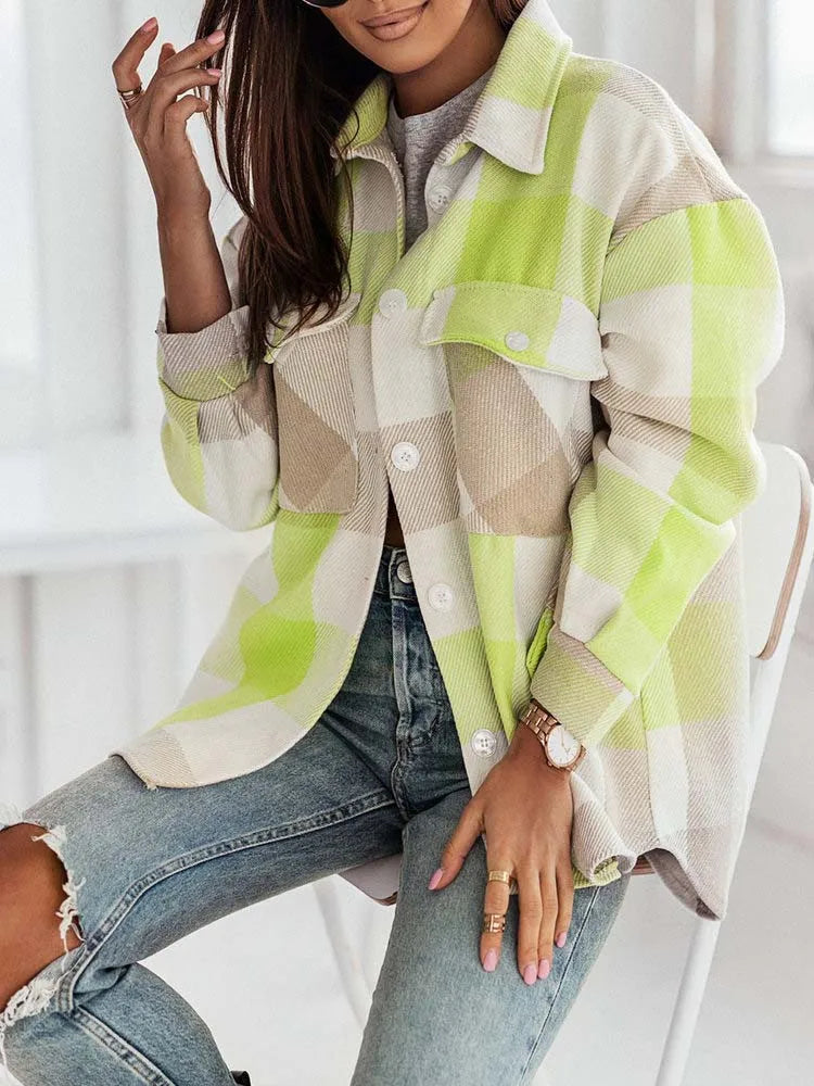 Plaid Wonder Shacket - London Lake