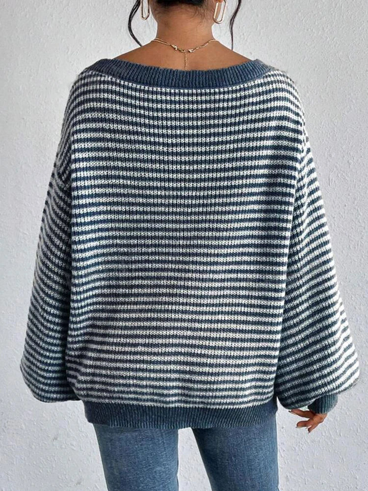 Sierra Stripe Sweater - London Lake