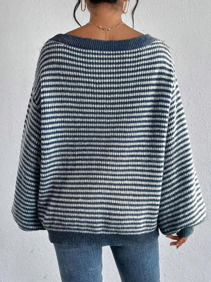 Sierra Stripe Sweater - London Lake