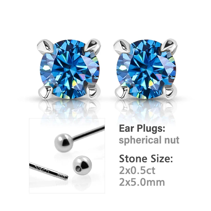 Celeste Moissanite Earrings - London Lake