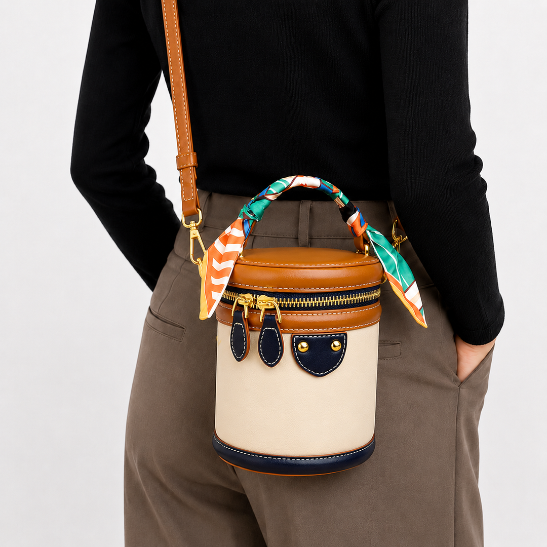 Camille Crossbody Bucket Bag
