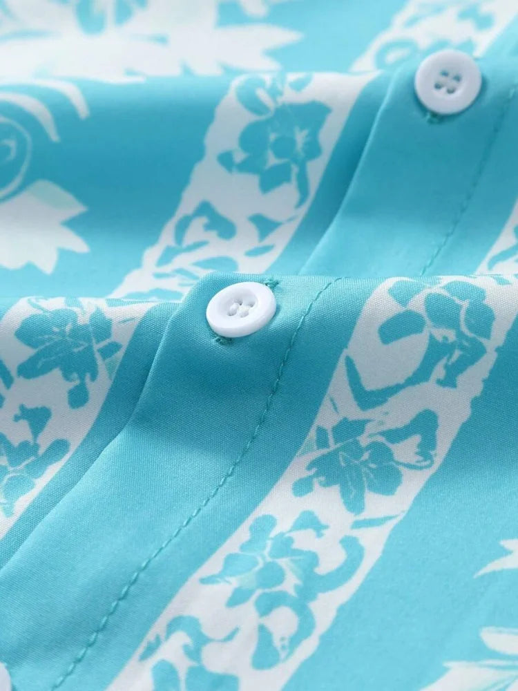 Floral Motif Shirt - London Lake