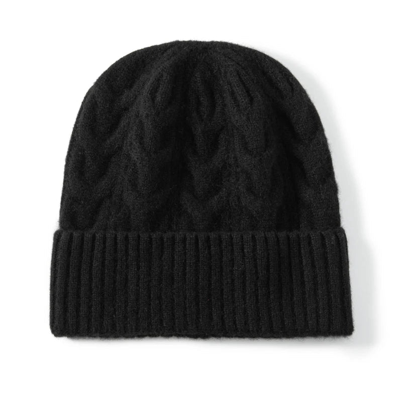 Norwood Cable Wool Beanie - London Lake
