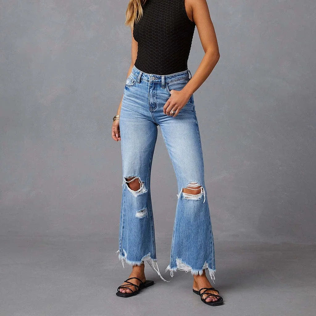 Aria High-Rise Ankle Jeans - London Lake
