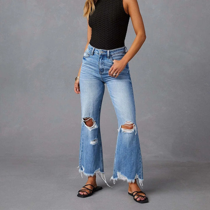 Aria High-Rise Ankle Jeans - London Lake