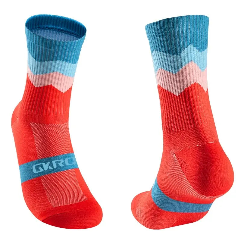 GKRO Cycling Crew Socks - London Lake