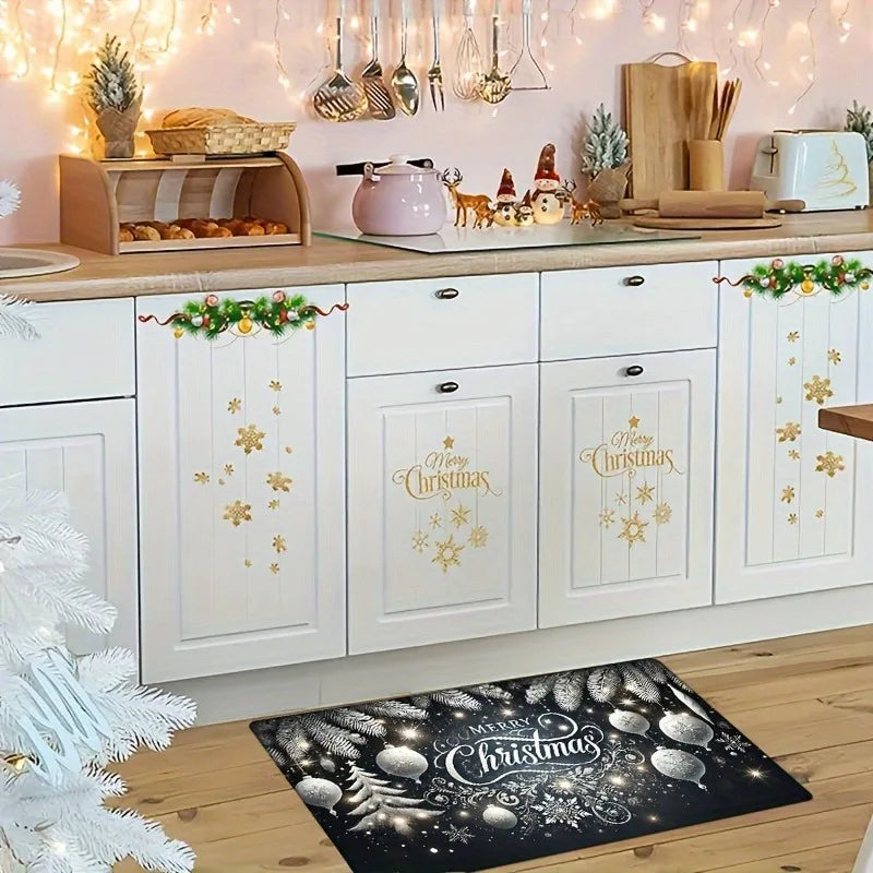 Snowy Pine Christmas Doormat - London Lake