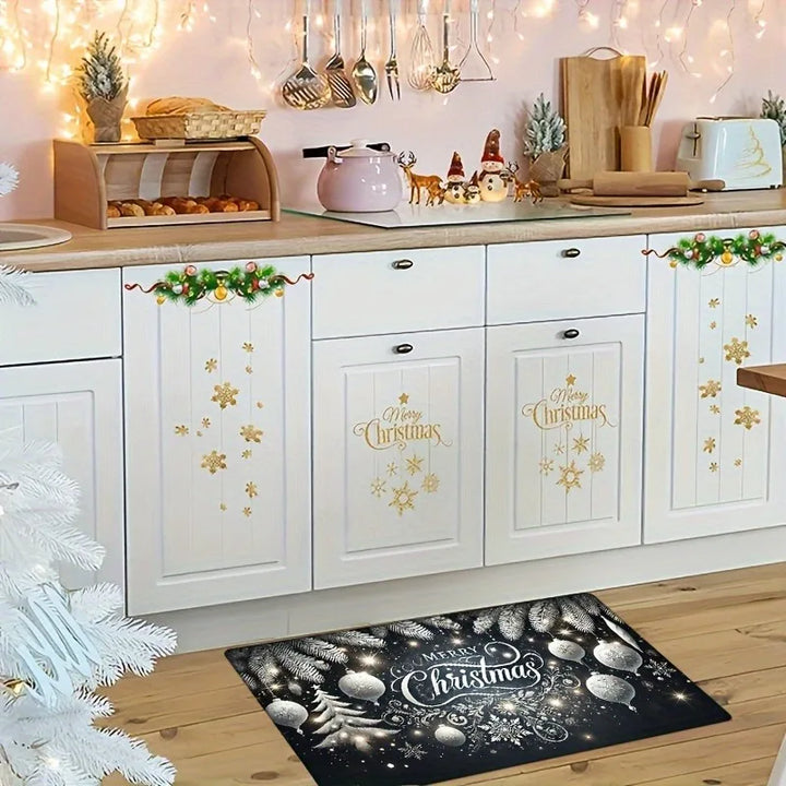 Snowy Pine Christmas Doormat - London Lake