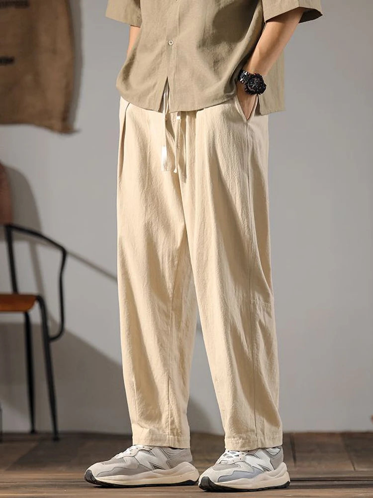 Harper Linen Pants - London Lake