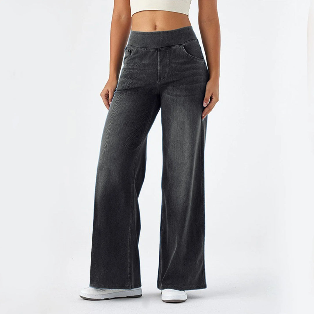 Sierra Wide Leg Jeans - London Lake