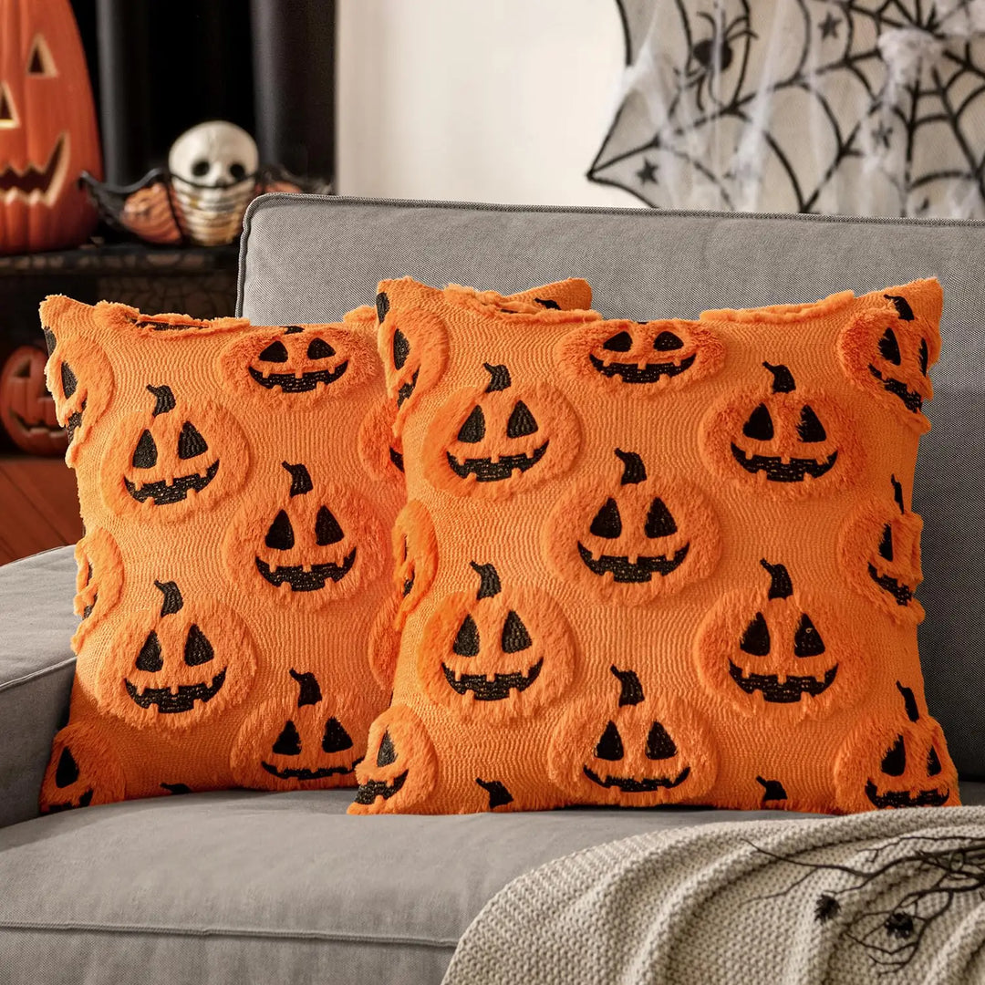 Ghost Pumpkin Pillow Covers - London Lake