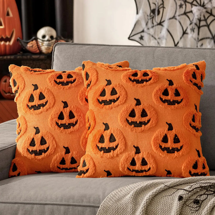 Ghost Pumpkin Pillow Covers - London Lake