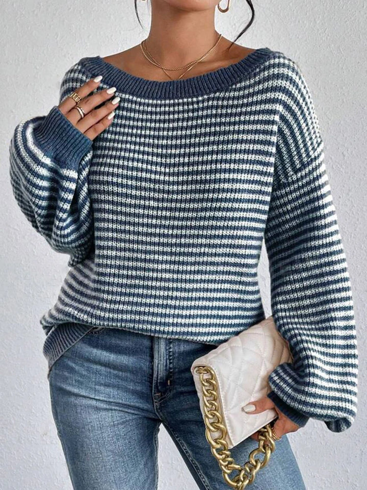 Sierra Stripe Sweater - London Lake