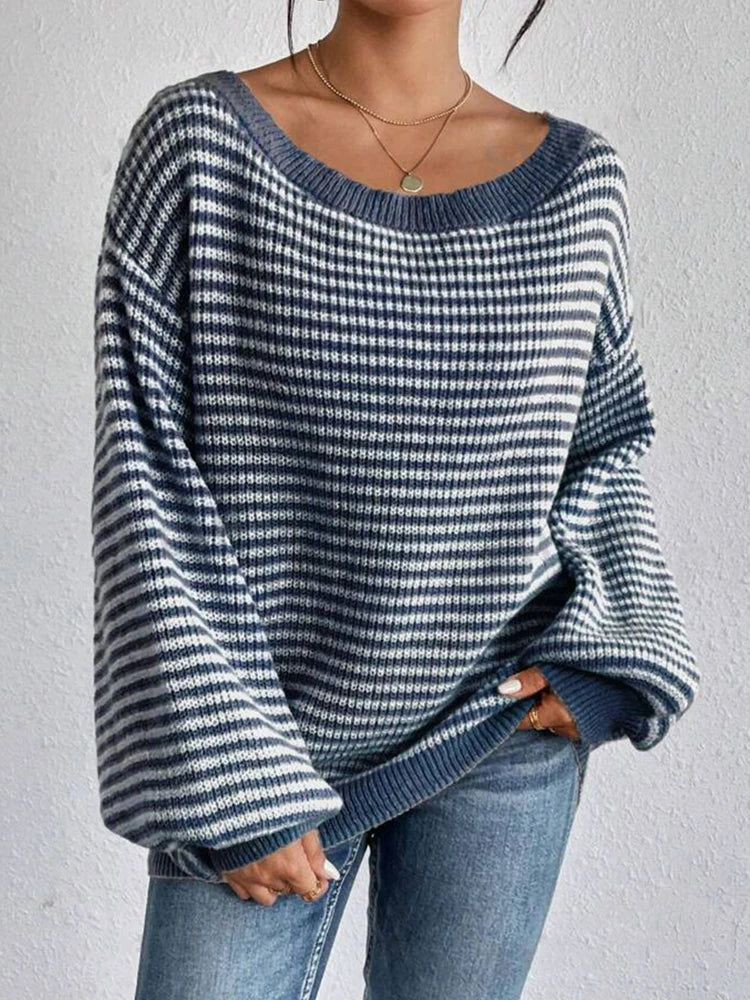 Sierra Stripe Sweater - London Lake