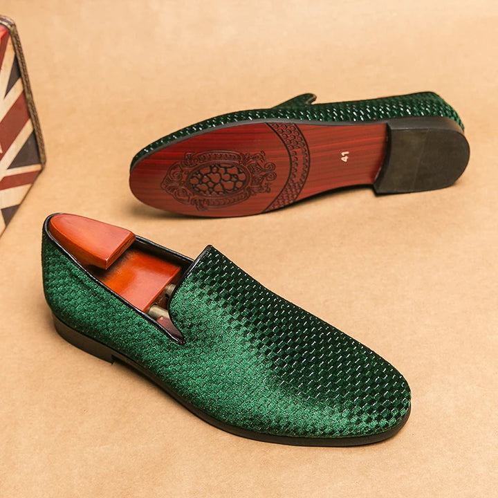Luca Grid Loafers - London Lake