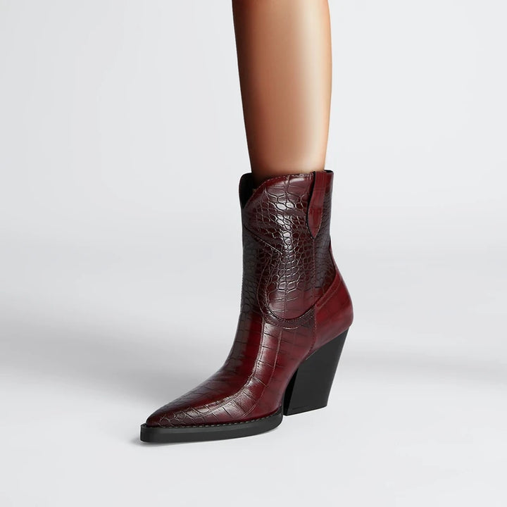 Westline Leather Ankle Boots - London Lake