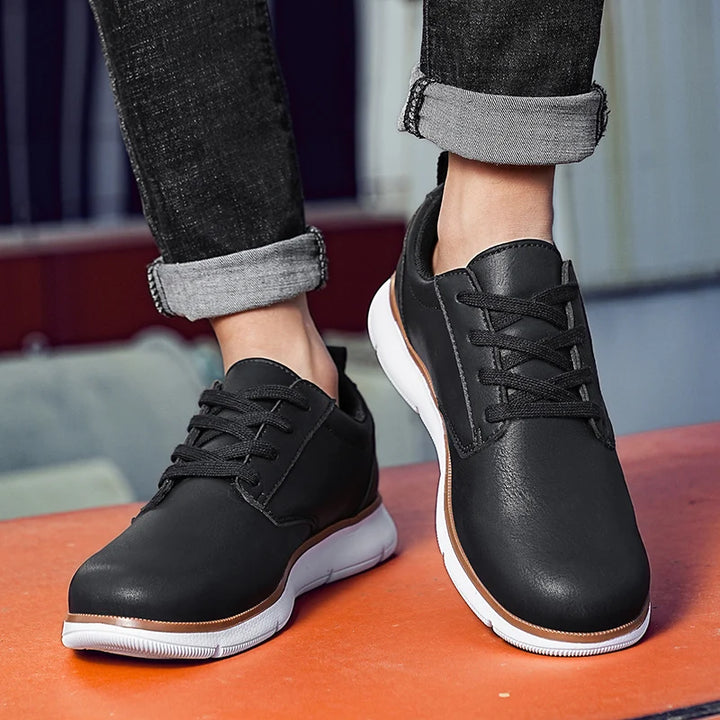 Mason Leather Sneakers - London Lake