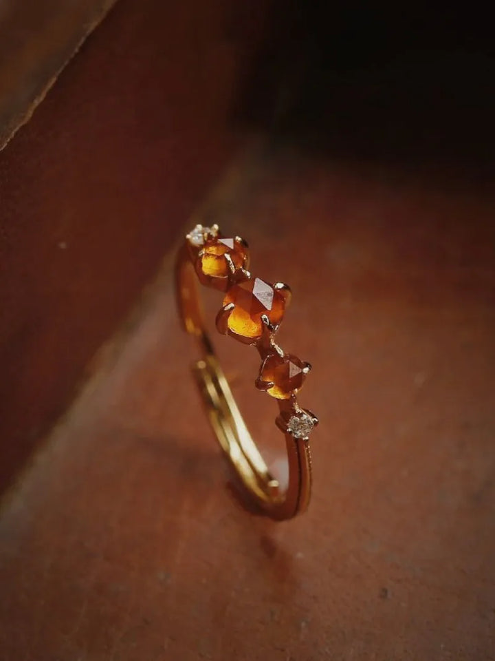 Aurora Ember Gemstone Ring - London Lake