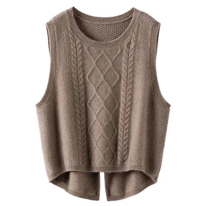 Florence Wool Knit Vest - London Lake