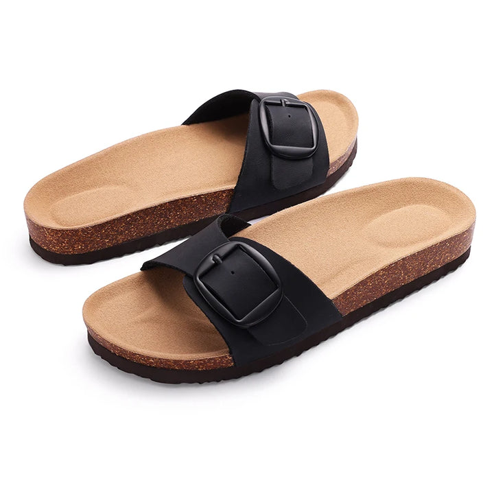 Terra Buckle Sandals - London Lake