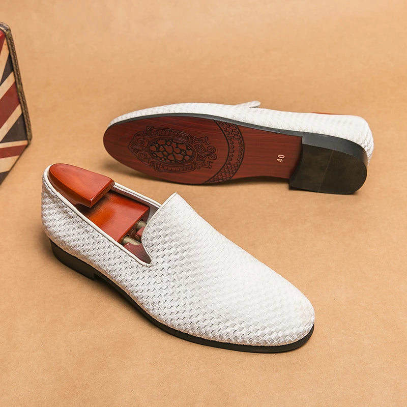 Luca Grid Loafers - London Lake