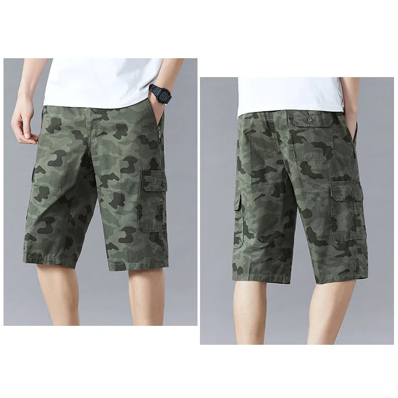 Branford Camo Cargo Shorts - London Lake