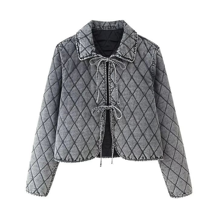 Quilted Denim Jacket - London Lake