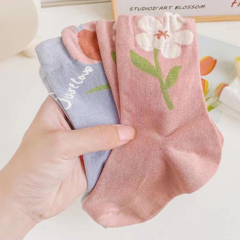 Blush Bloom 5-Pair Sock Bundle - London Lake