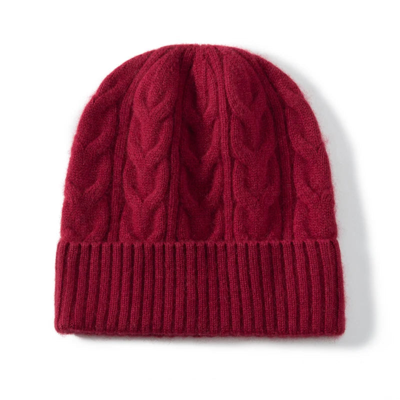 Norwood Cable Wool Beanie - London Lake