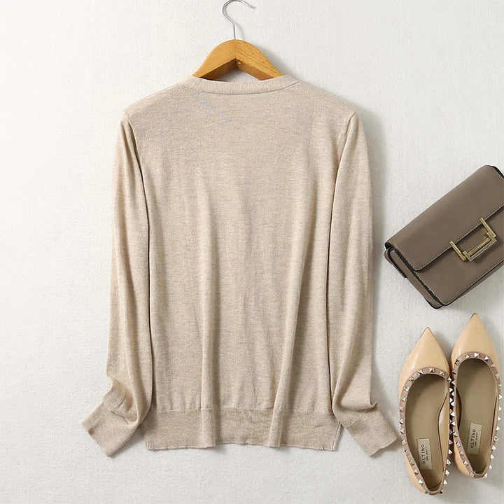 Mulberry Silk Cashmere Blend Cardigan - London Lake