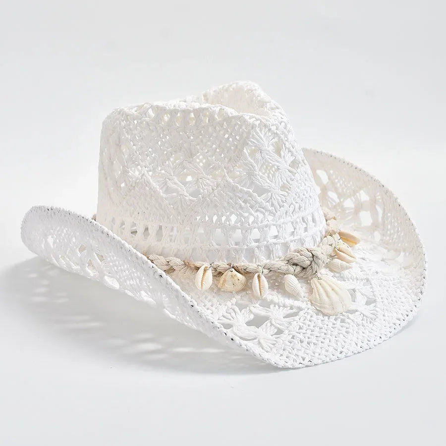 Seashell Woven Hat - London Lake