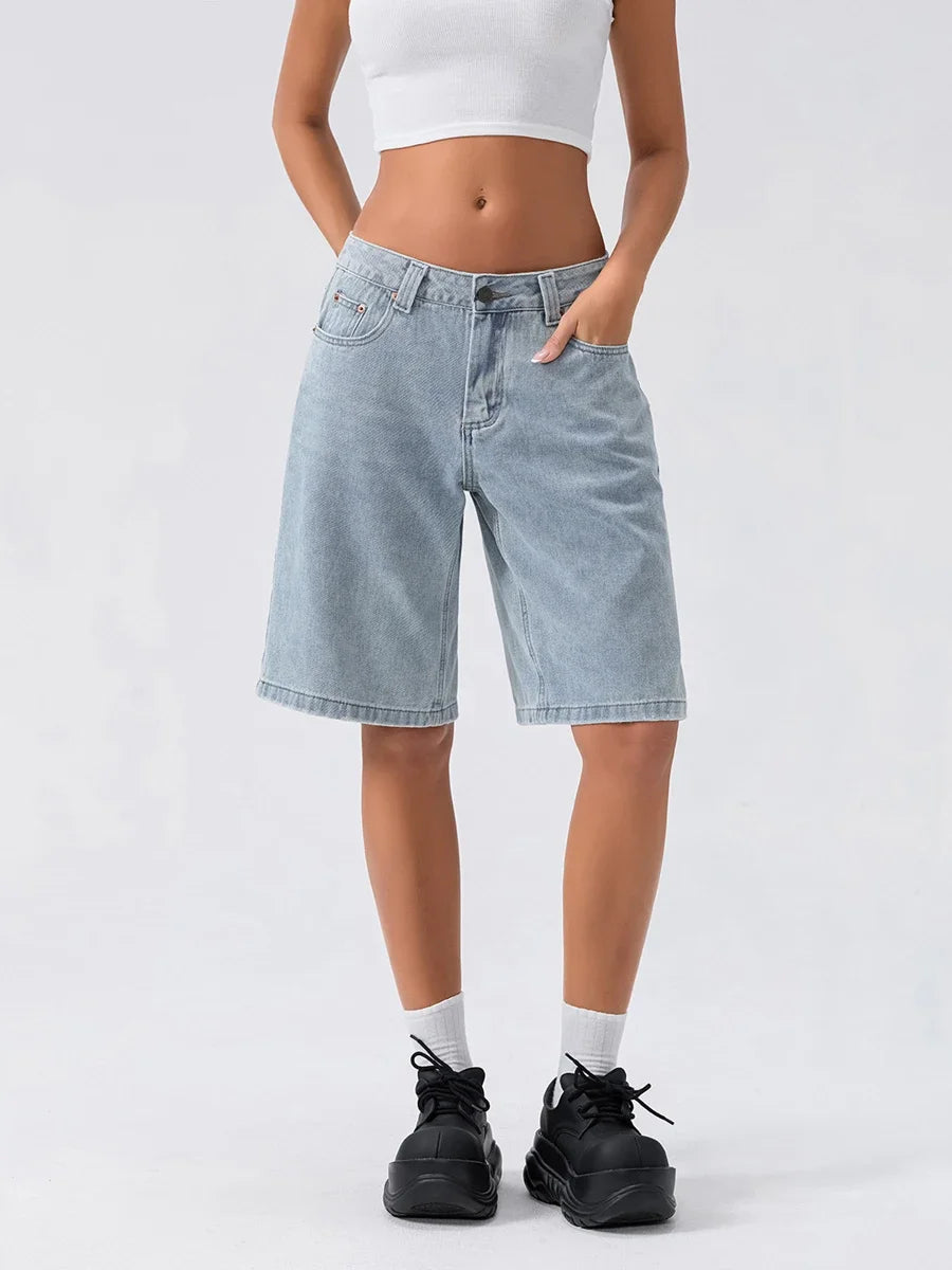 Bermuda Denim Shorts - London Lake