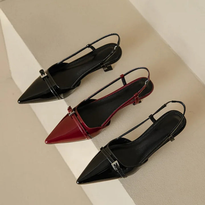 Cortona Slingback Pointed Toe Pumps - London Lake