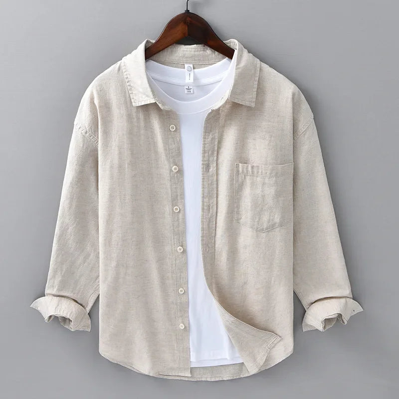 Bayside Linen Shirt - London Lake