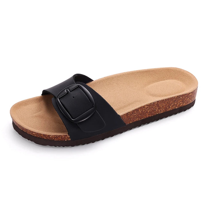 Terra Buckle Sandals - London Lake