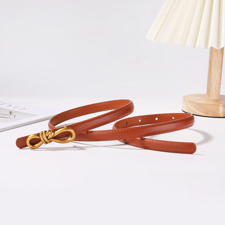 Arcadia Knot Leather Belt - London Lake
