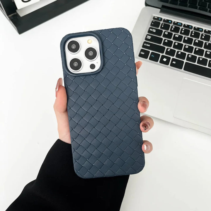 Braided Silicone iPhone Case - London Lake