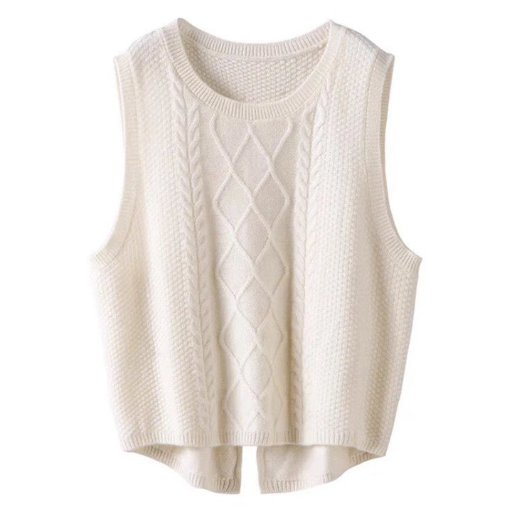 Florence Wool Knit Vest - London Lake